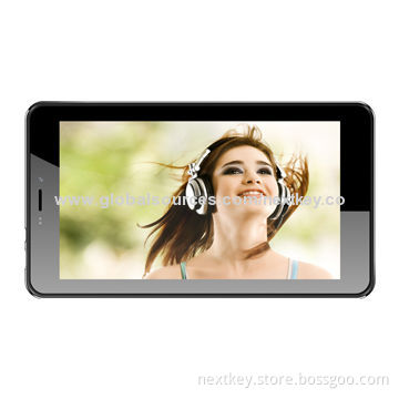 800 x 480P LED Panel 7-inch Tablet PC with MTK6572/512MB/DDR/4GB NAND Flash, Wi-Fi FrontNew